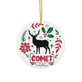 Comet Reindeer Ceramic Ornament By Santa's Creations     Item #2259009 - Buckshot's Bargain Barn