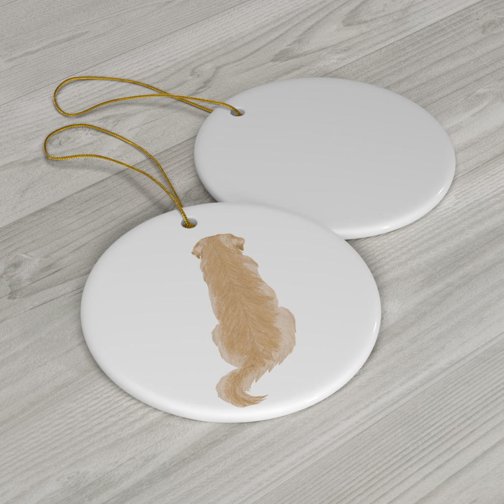 Dog Ceramic Disc Ornament       Item #7753317