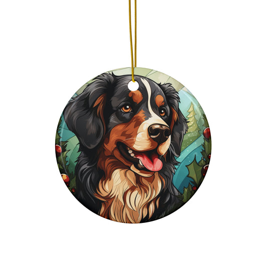 CERAMIC ORNAMENT - BERNESE MOUNTAIN DOG             Item #1597046