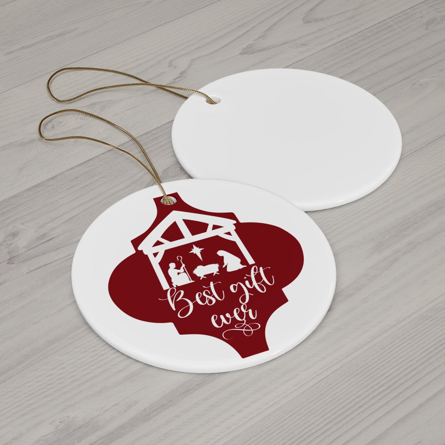 Best Gift Ever Ceramic Disc Ornament       Item #933671