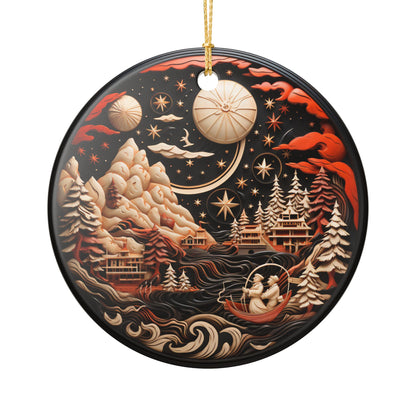 Winter Wonderland Ceramic Ornament   Item #56364