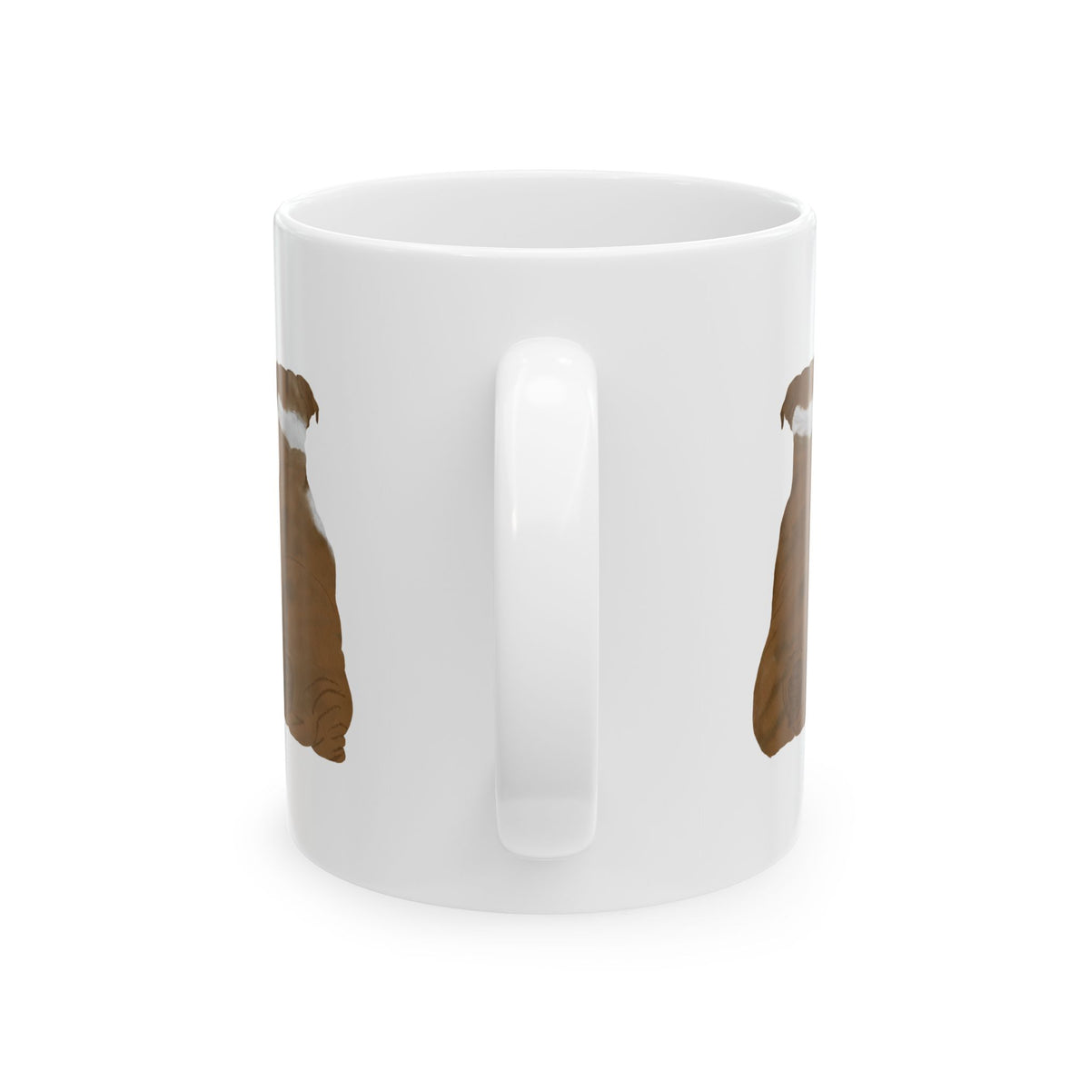 Dog Silhouette Mug – Back View Ceramic Coffee Cup 11oz    Item #20409