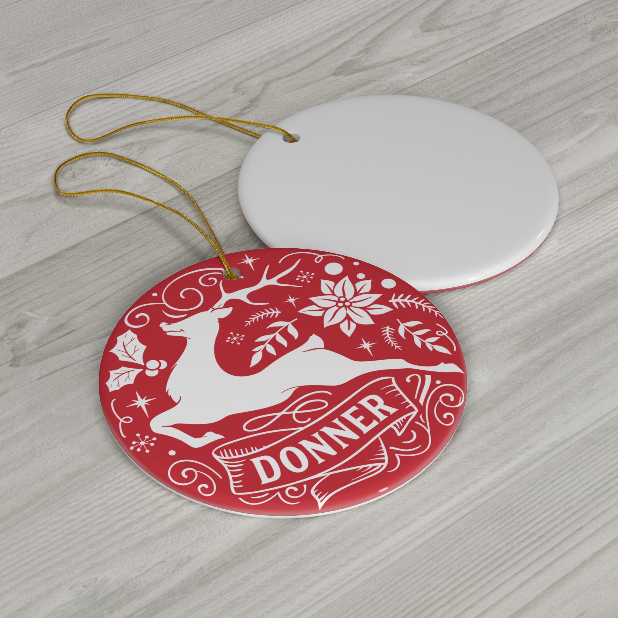 Donner Reindeer Ceramic Ornament      Item #1074961 - Buckshot's Bargain Barn