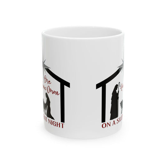 Love Come Down On A Silent Night Ceramic Mug 11oz    Item #79004