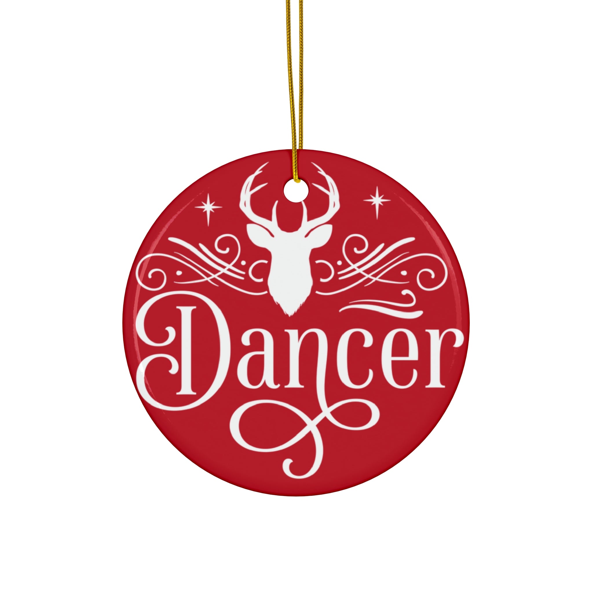 Dancer Ceramic Disc Ornament       Item #4869496 - Buckshot's Bargain Barn