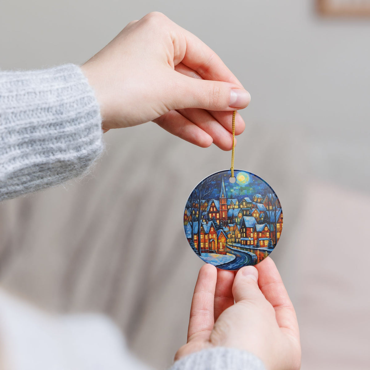 Winter Village Ceramic Ornament    Item #373331
