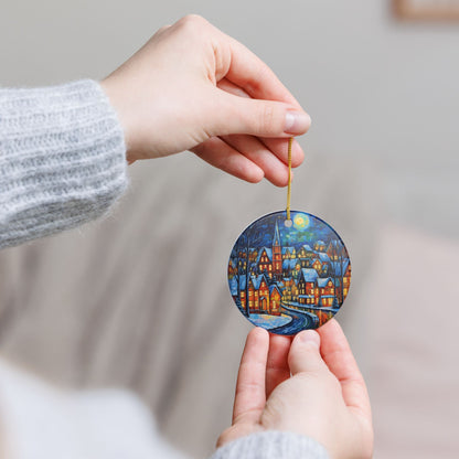 Winter Village Ceramic Ornament    Item #373331