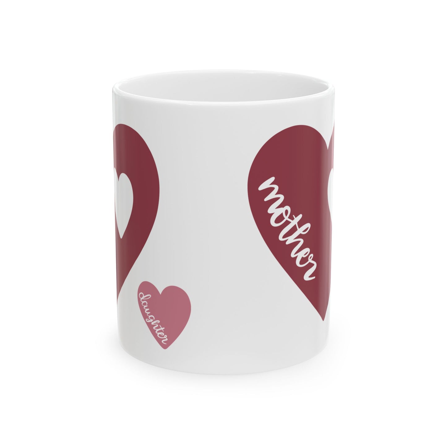 Mother Heart Ceramic Mug — Mom Valentine Coffee Cup 11oz   Item #78473