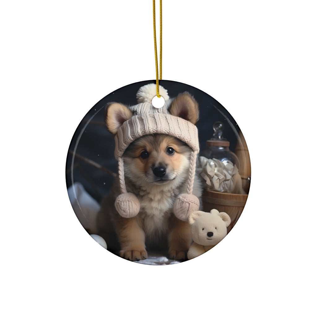 Dog Ceramic Disc Ornament           Item #6781756