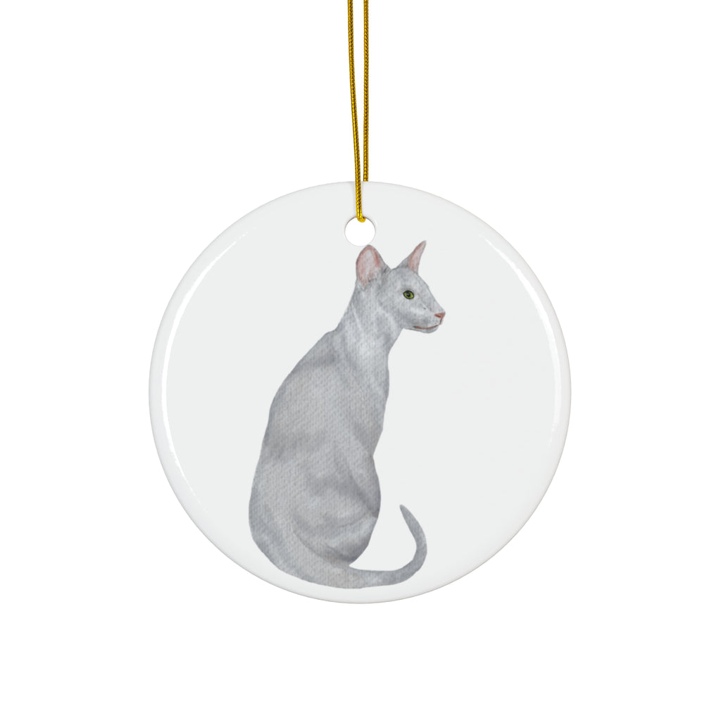 Cat Ceramic Ornament     Item #5407256 - Buckshot's Bargain Barn