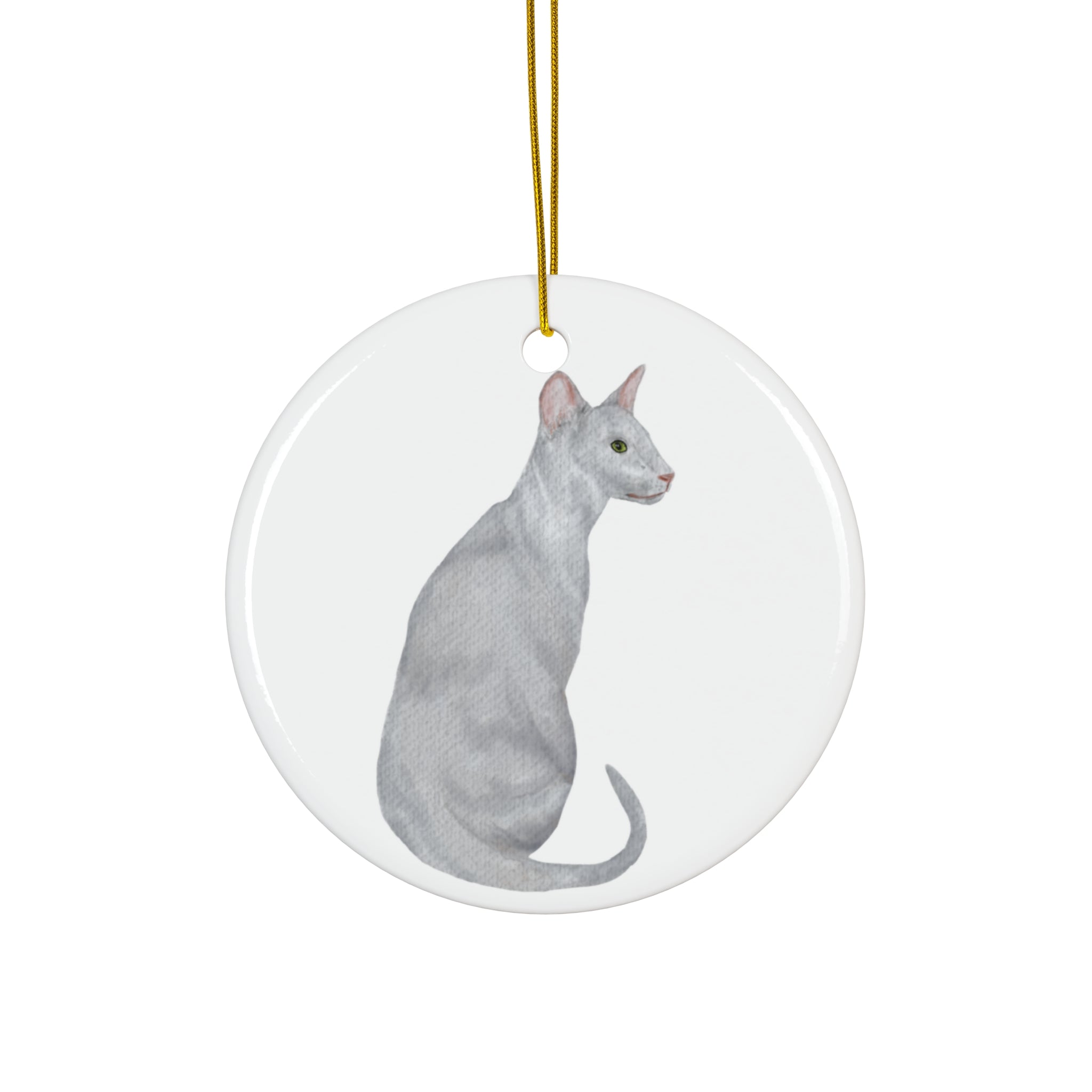 Cat Ceramic Ornament     Item #5407256 - Buckshot's Bargain Barn