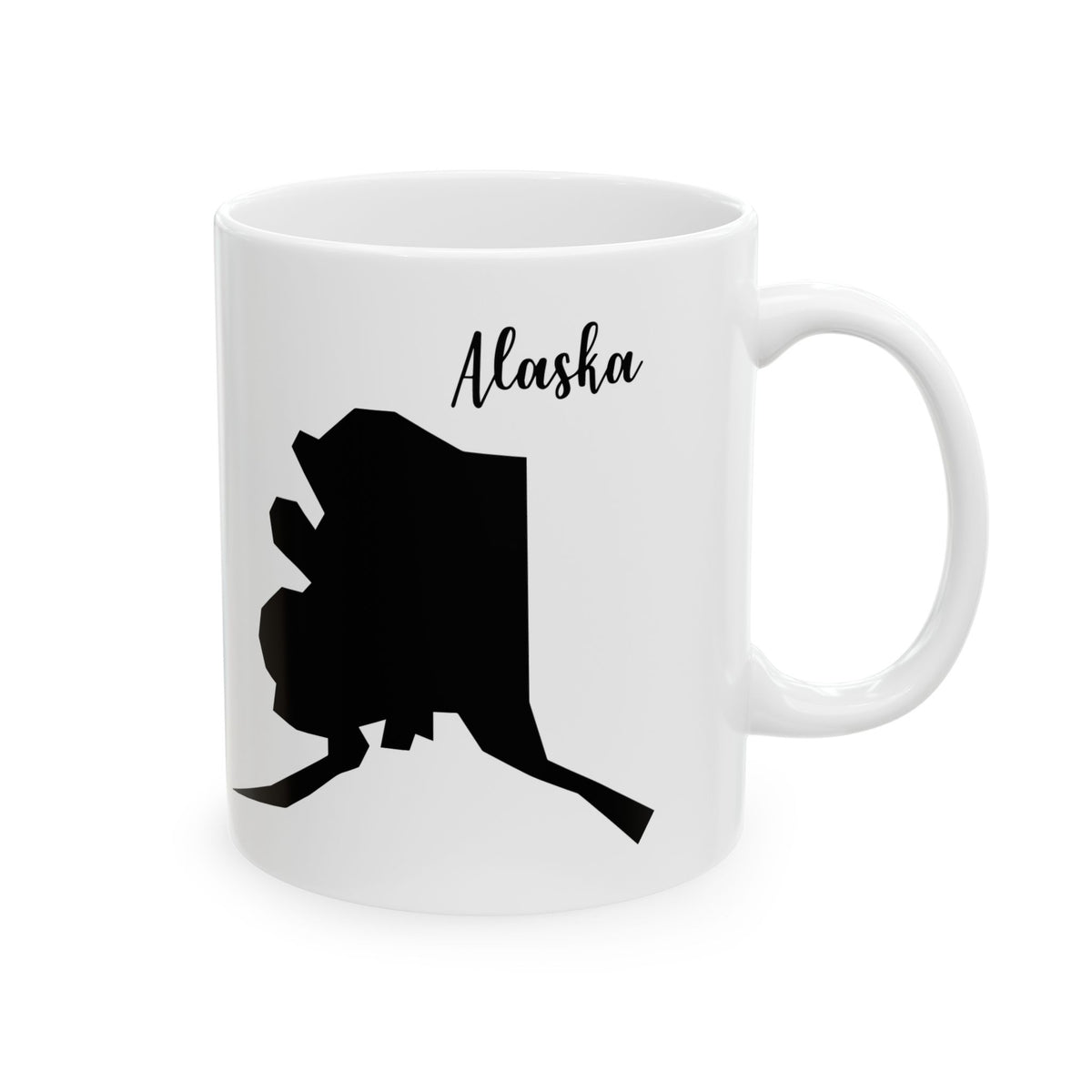 Alaska State Silhouette Ceramic Mug – 11oz    Item #770976