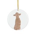 Dog Ceramic Disc Ornament        Item #9388933