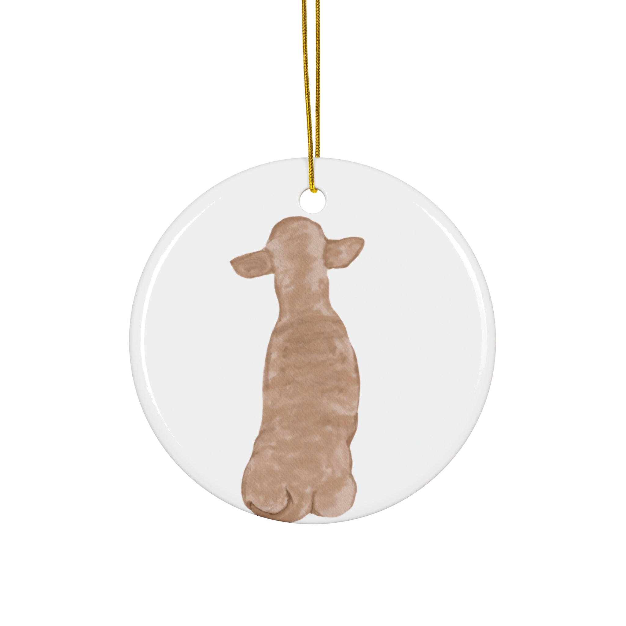 Dog Ceramic Disc Ornament        Item #9388933