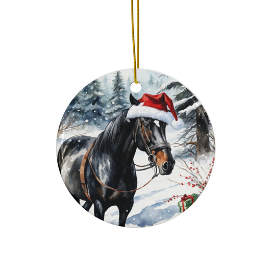 Ceramic Ornament - Horse Christmas      Item #267769