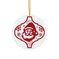 Santa Ceramic Disc Ornaments           Item #6544469