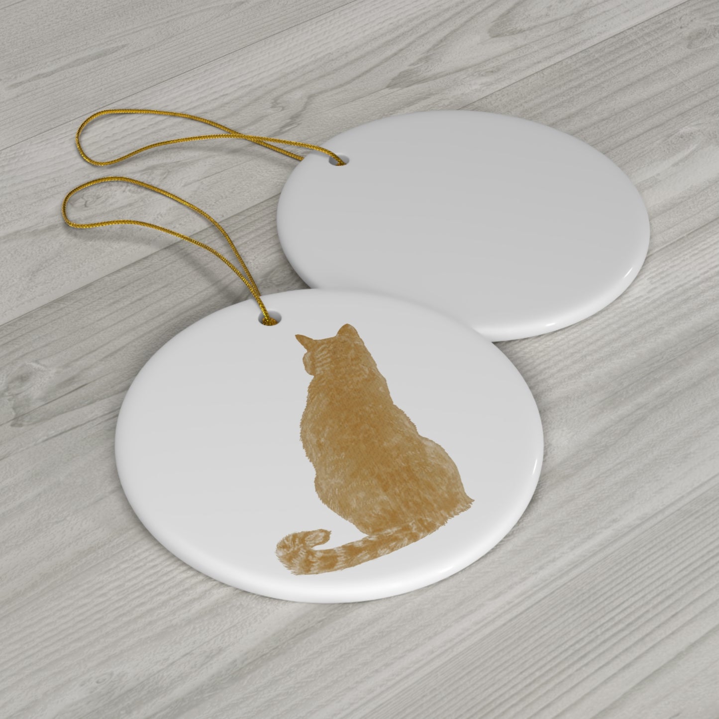 Cat Ceramic Disc Ornament         Item #9367809