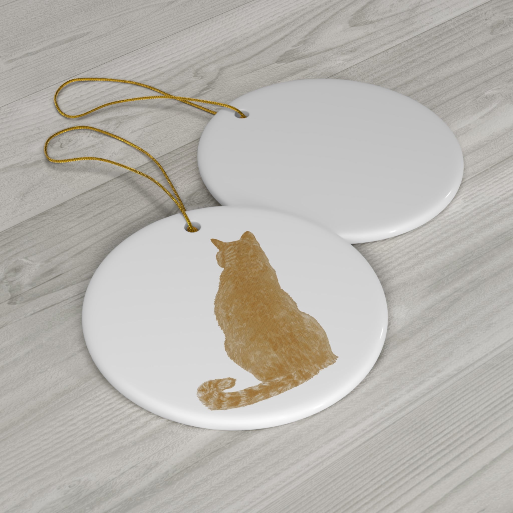 Cat Ceramic Disc Ornament         Item #9367809