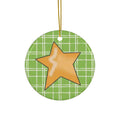 Star Ceramic Disc Ornament         Item #3445253 - Buckshot's Bargain Barn