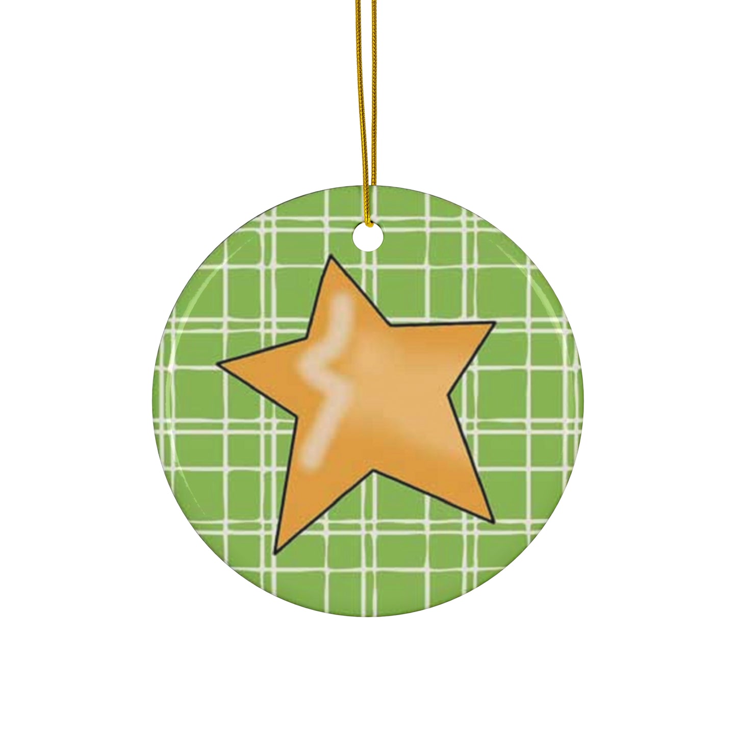 Star Ceramic Disc Ornament         Item #3445253