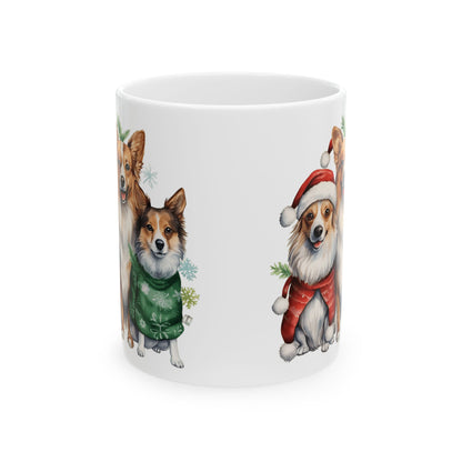 Christmas Dog Ceramic Mug  11oz   Item #342705