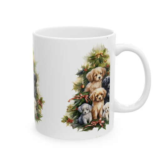 Puppy Christmas Tree Ceramic Mug 11oz  Item #478111