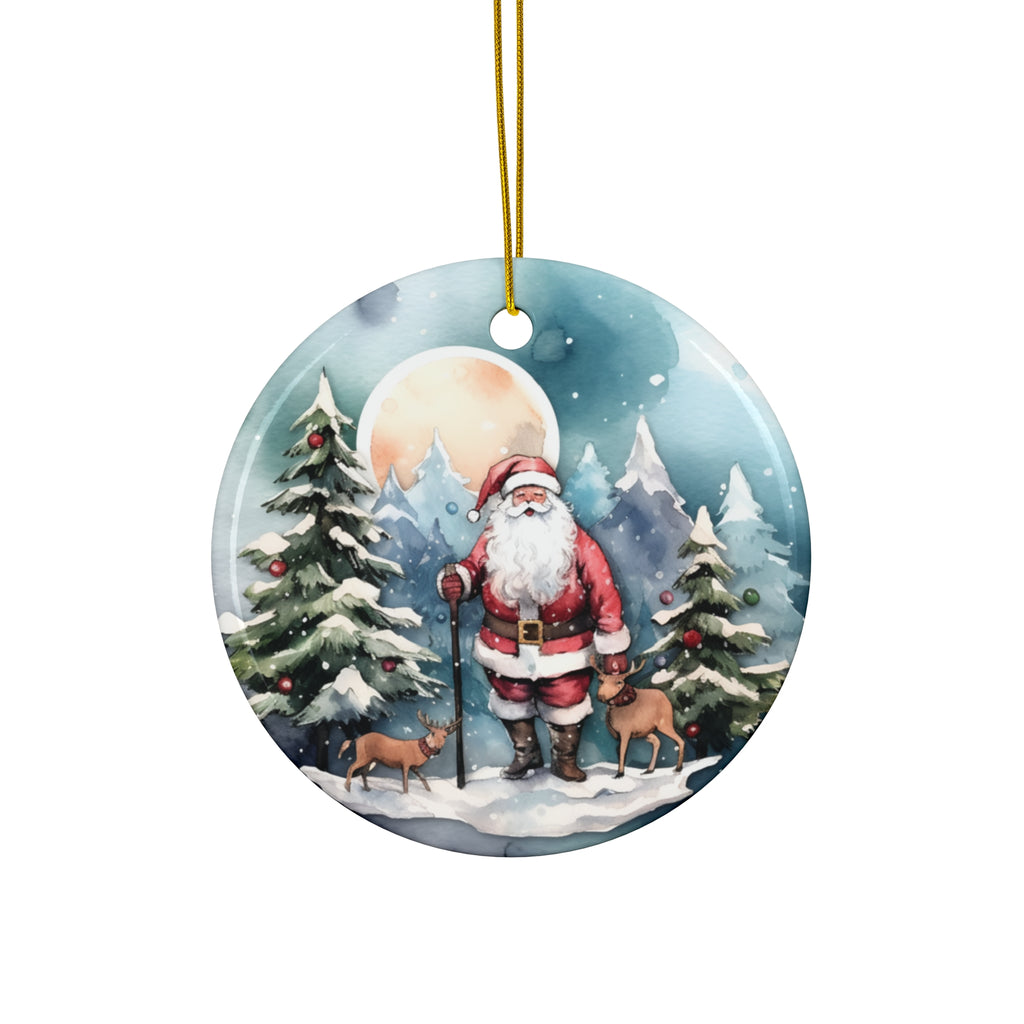 Santa Ceramic Ornament         Item #3943993 - Buckshot's Bargain Barn