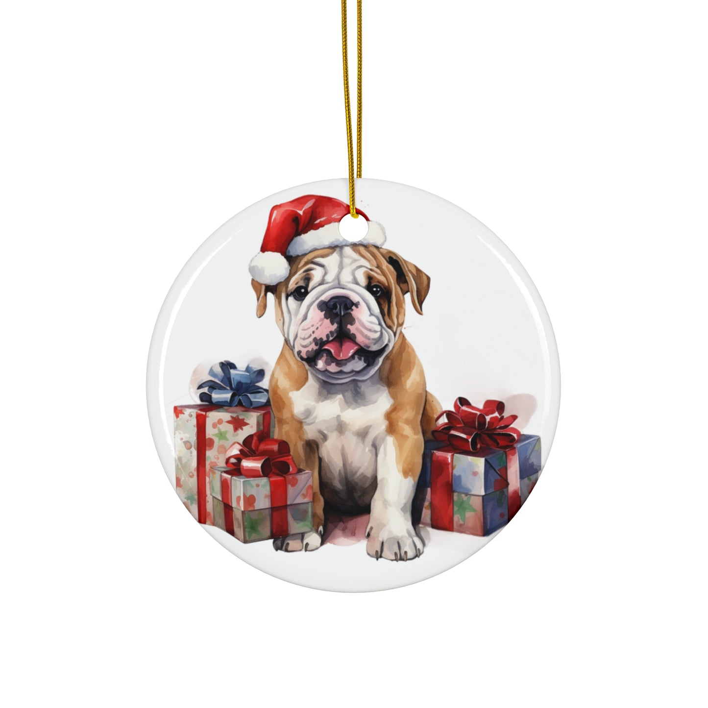 Ceramic Ornament - English Bulldog Christmas     Item #2552229