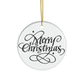 Merry Christmas Ceramic Ornament      Item #2419028 - Buckshot's Bargain Barn