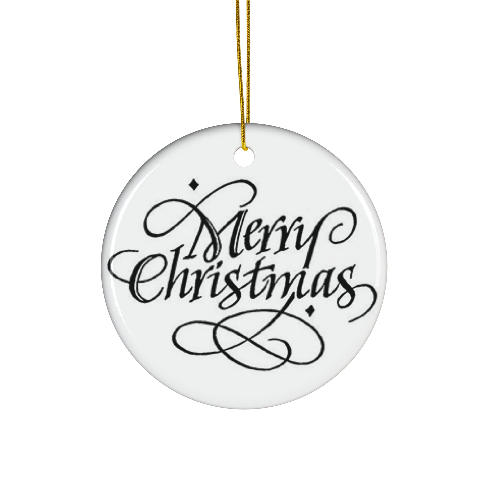 Merry Christmas Ceramic Ornament      Item #2419028 - Buckshot's Bargain Barn