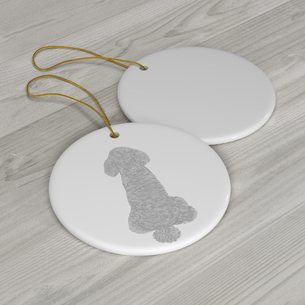 Dog Ceramic Disc Ornament       Item #511425