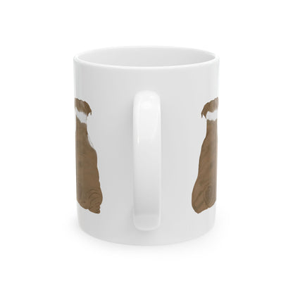 Dog Silhouette Mug – Back View Ceramic Coffee Cup 11oz    Item #20617