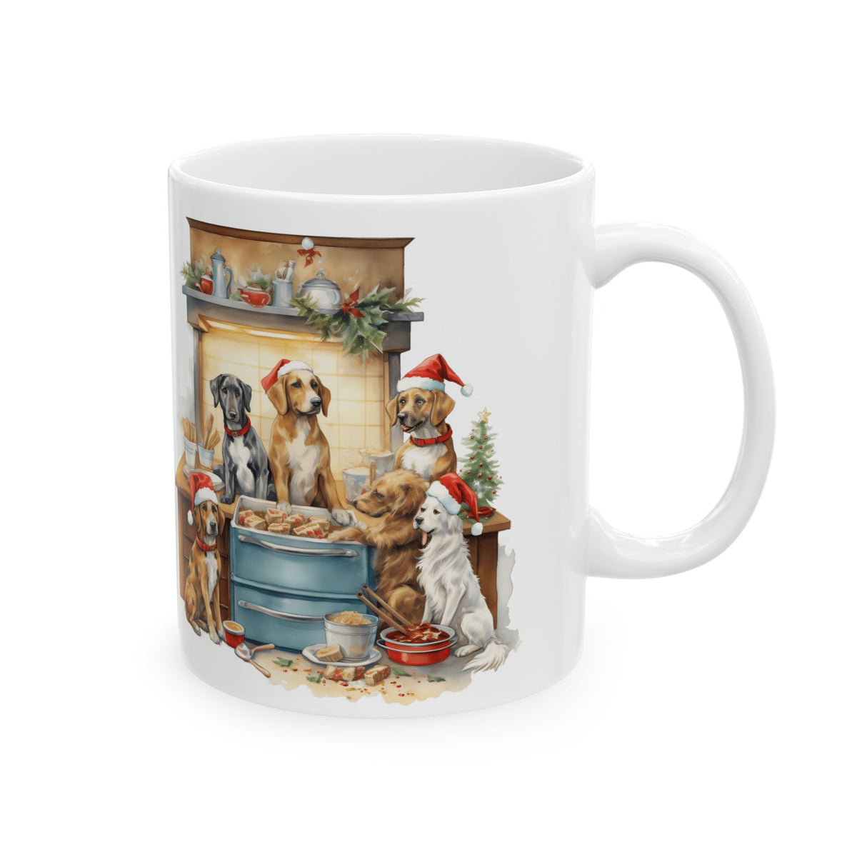 Christmas Dogs Holiday Ceramic Mug  11oz   Item #560847