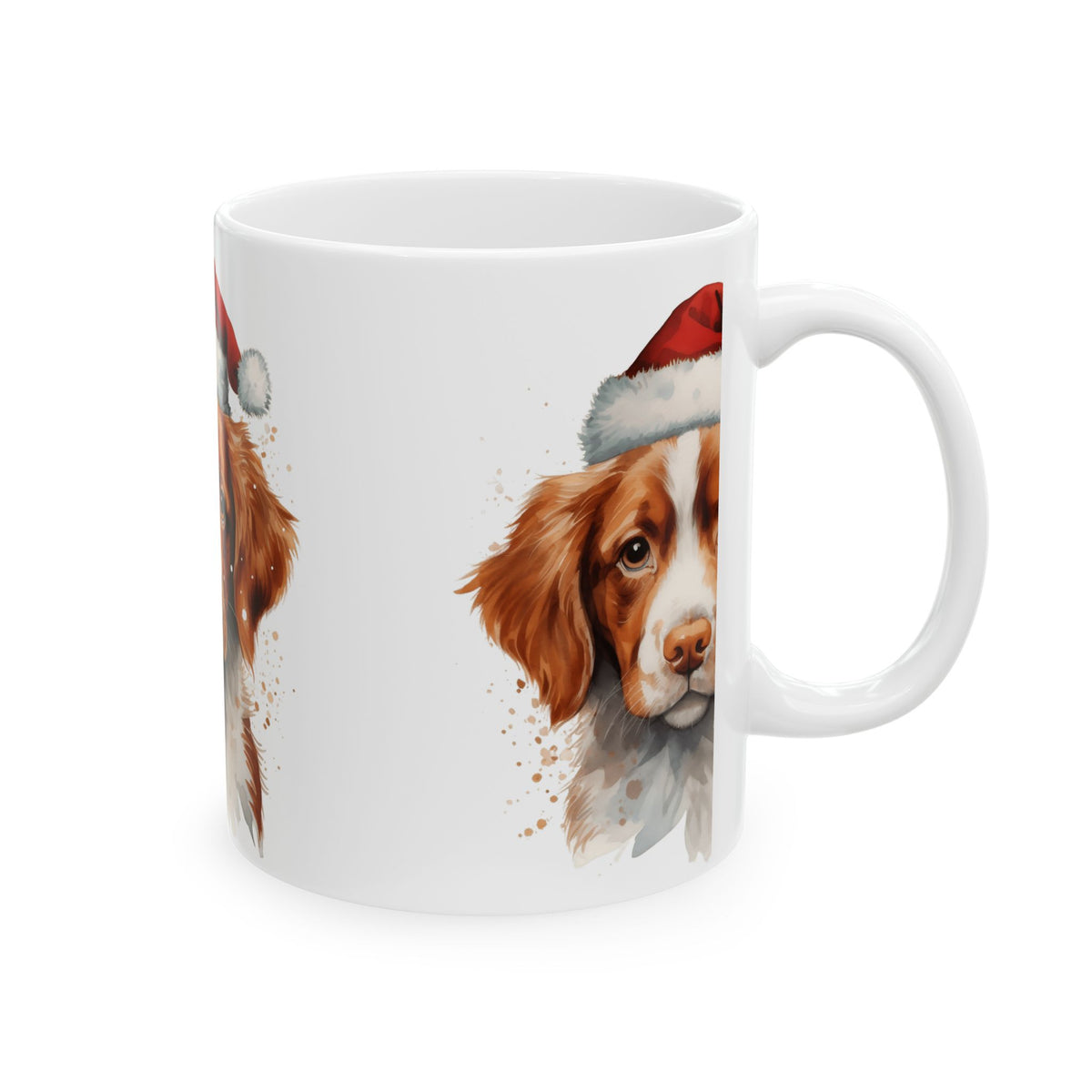 Christmas Santa Dog Ceramic Mug 11oz  Item #19005