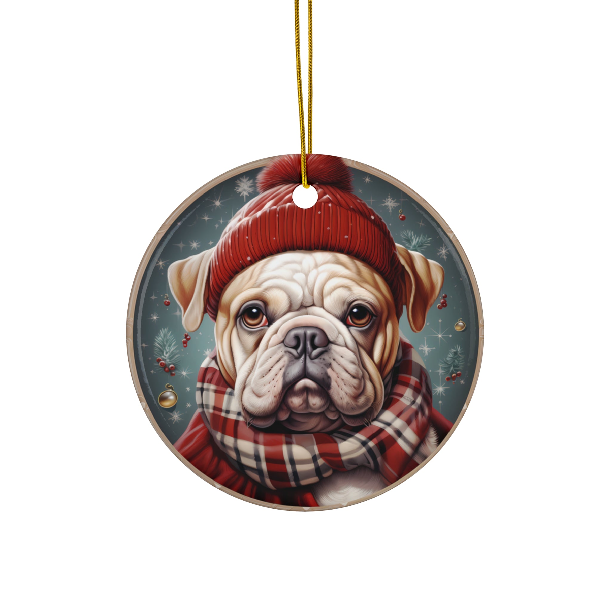 Dog Ceramic Disc Ornament        Item #6388994