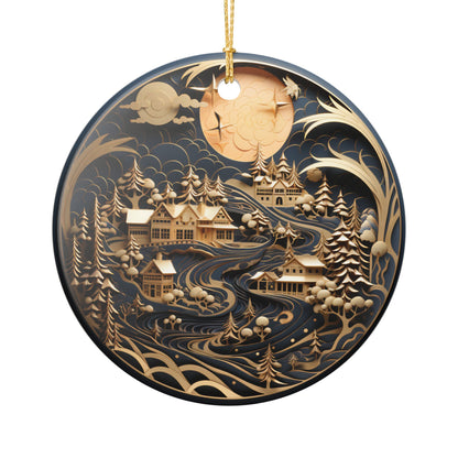 Winter Village Ceramic Ornament     Item #662444