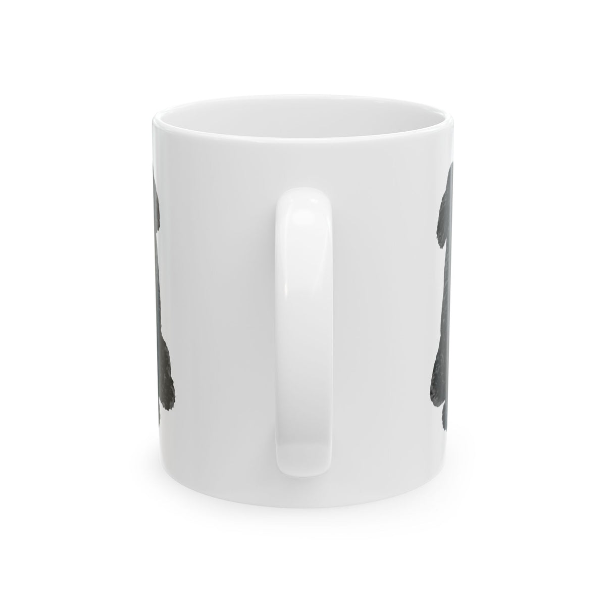Dog Silhouette Mug – Back View Ceramic Coffee Cup 11oz    Item #415299