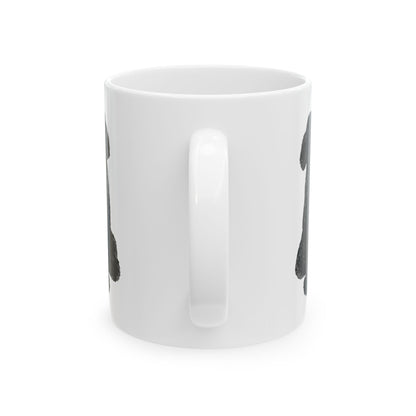 Dog Silhouette Mug – Back View Ceramic Coffee Cup 11oz    Item #415299