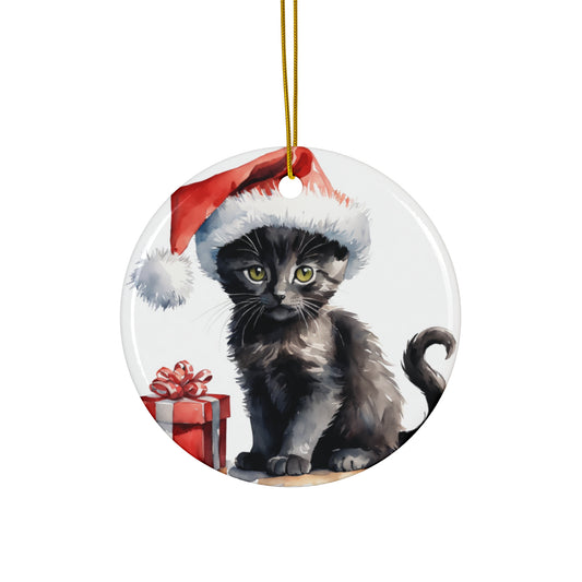 Ceramic Ornament - Christmas Cat     Item #5468498