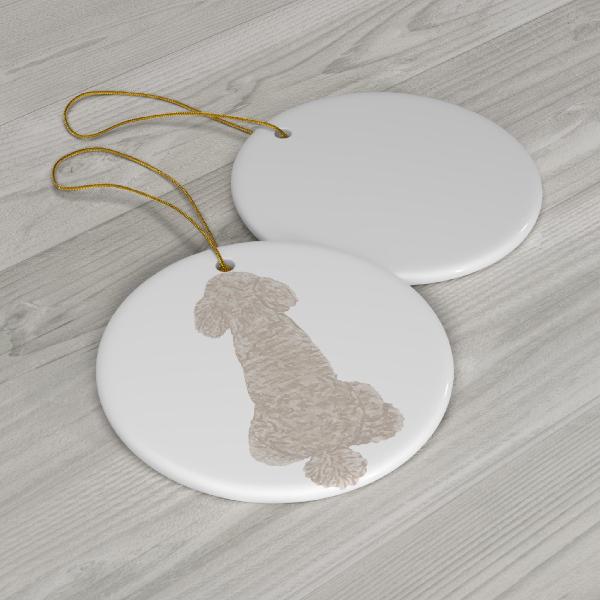 Dog Ceramic Disc Ornament           Item #8055017