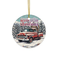 Red Truck Ceramic Ornament          Item #1941054 - Buckshot's Bargain Barn