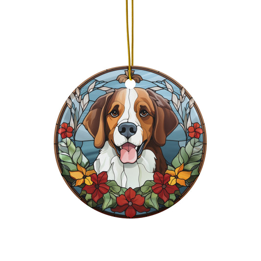 Christmas Dog Ceramic Ornament         Item #5378492