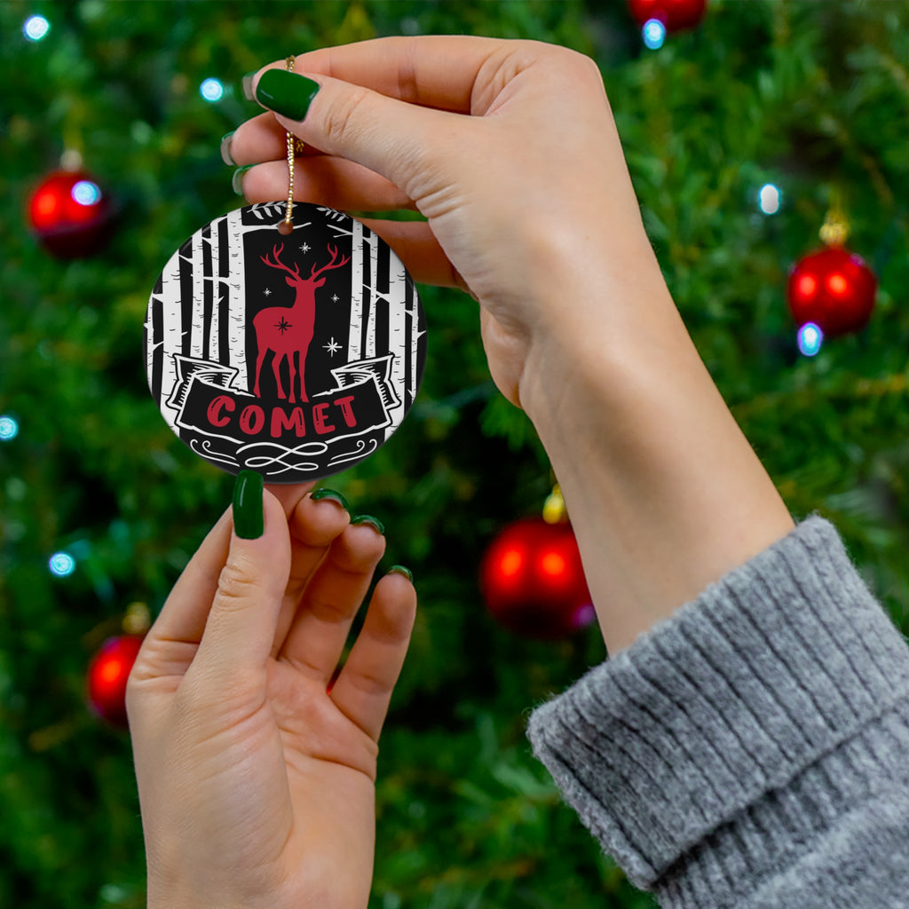 Comet Ceramic Disc Ornament        Item #6998038
