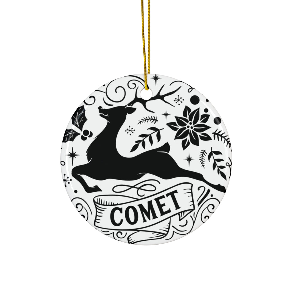 Comet Ceramic Disc Ornament        Item #8457333