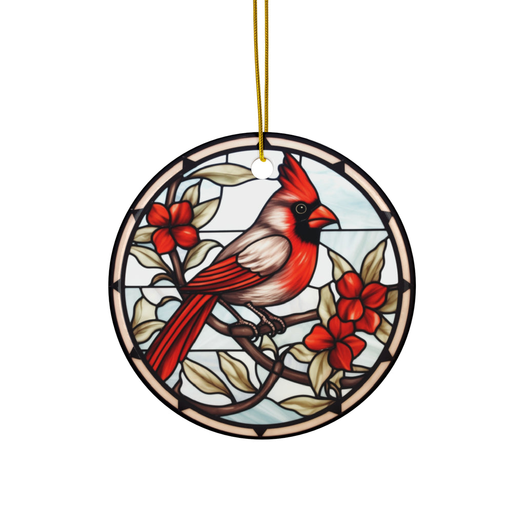 Christmas Cardinal Ceramic Ornament      Item #4997603 - Buckshot's Bargain Barn