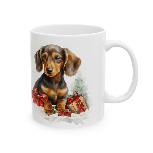 Christmas Puppy Mug with Gifts  11oz Item #898914