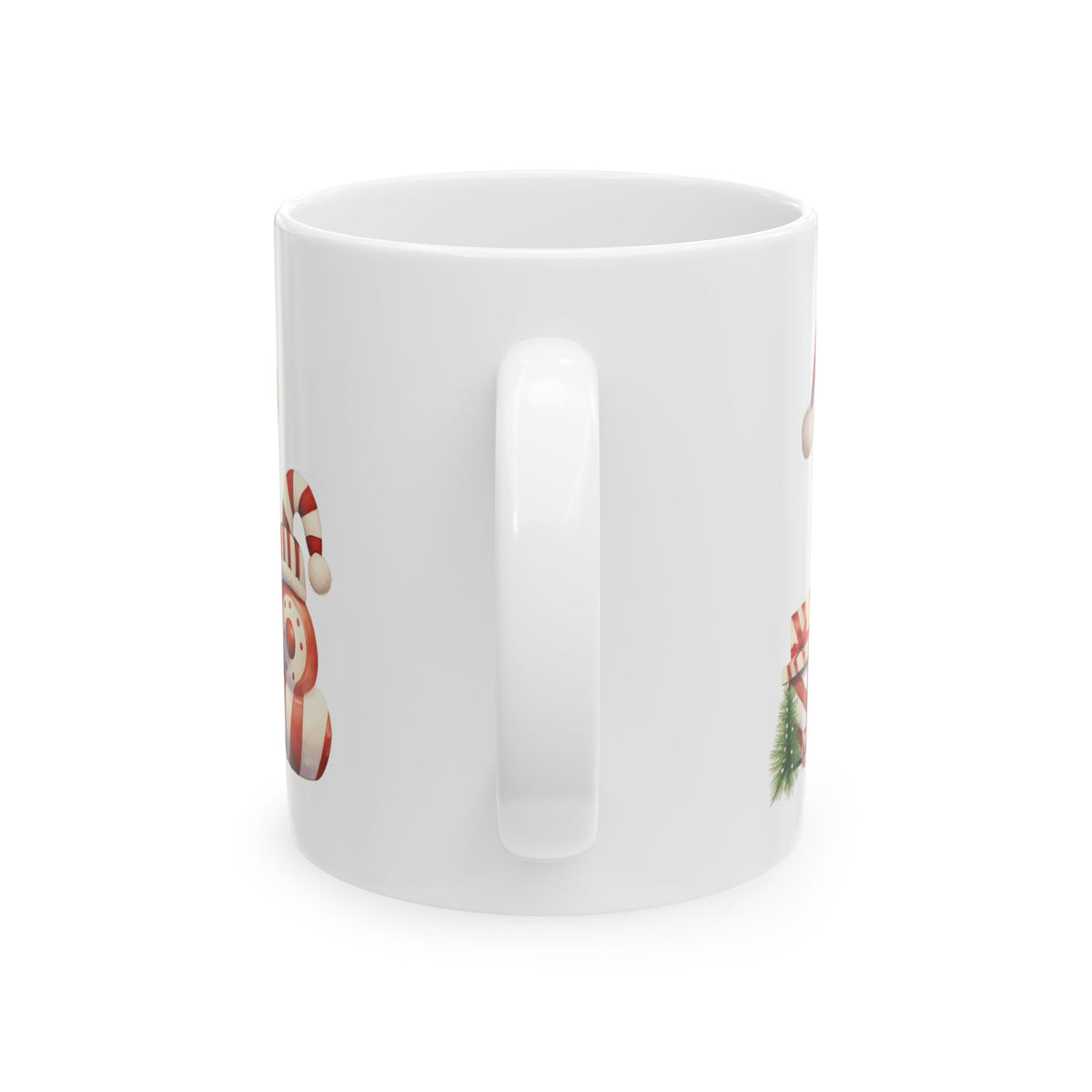 Christmas Snowman and Puppy Holiday Ceramic Mug  11oz  Item #88853