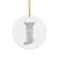 Dog Ceramic Disc Ornament        Item #3036115