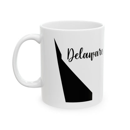 Delaware State Silhouette Ceramic Mug – 11oz    Item #90606