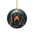 Dog Ceramic Disc Ornament           Item #8902563